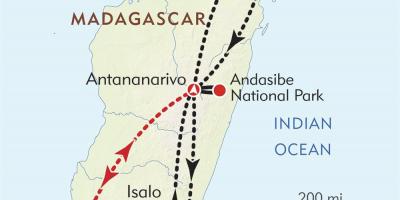 ანტანანარივუ მადაგასკარის რუკა