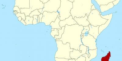 მადაგასკარი აფრიკის რუკა