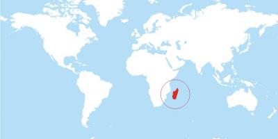 რუკა მადაგასკარი მდებარეობა მსოფლიო