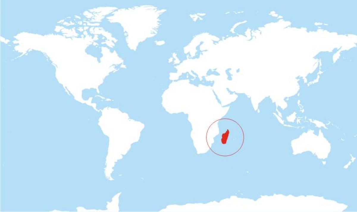 რუკა მადაგასკარი მდებარეობა მსოფლიო